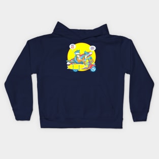 Surf Chipmunks! Kids Hoodie